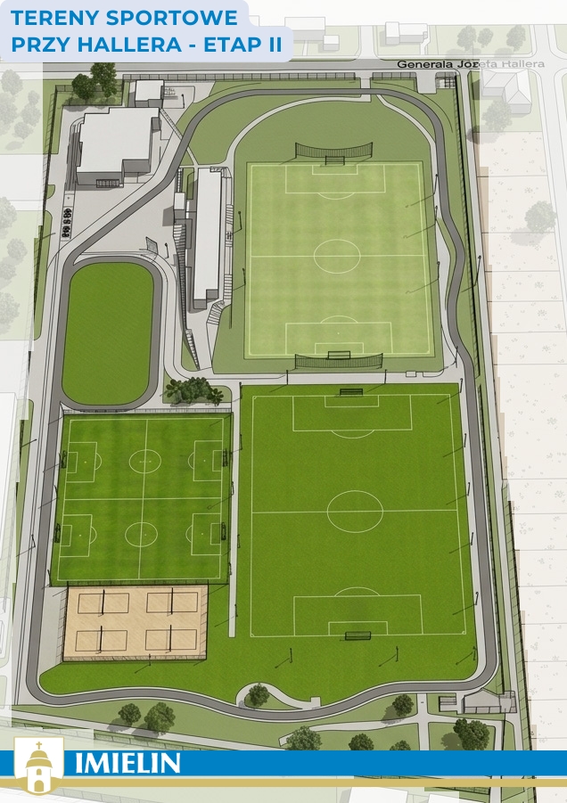 Wizualizacja terenu i planowanych prac na Stadionie Miejskim