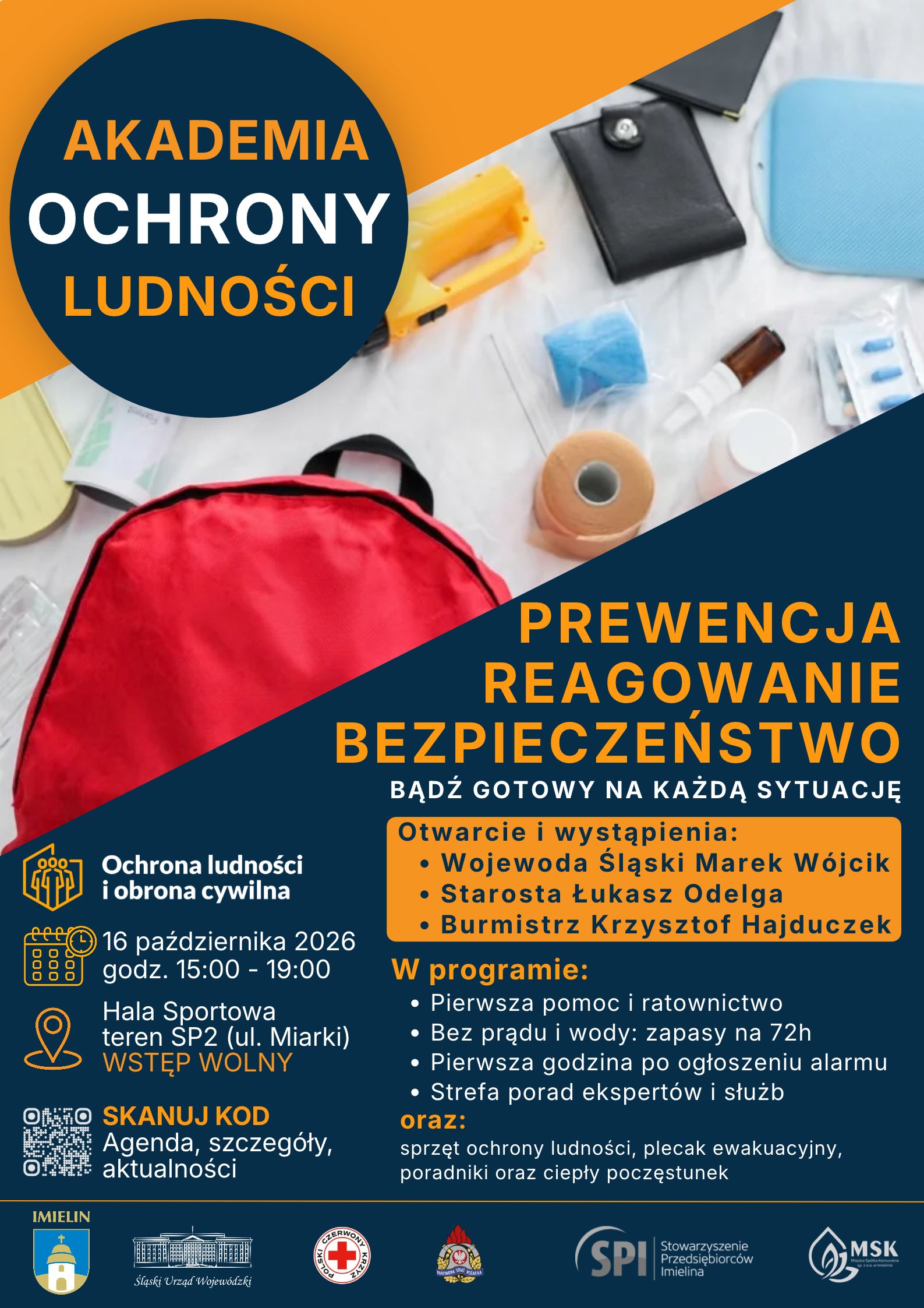 Oficjalny plakat Akademii Ochrony Ludności i Obrony Cywilnej w Imielinie