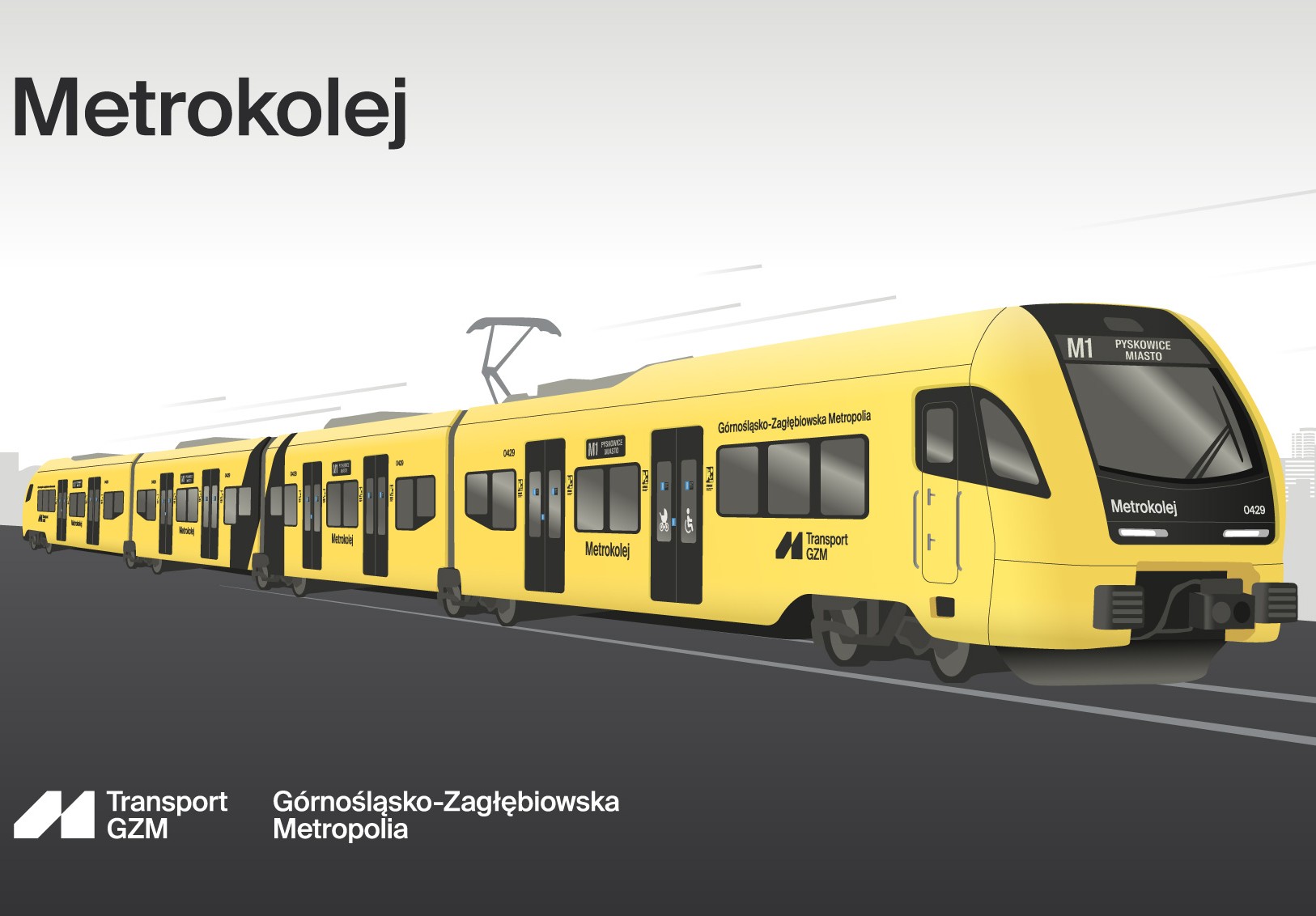 Metrokolej Transport GZM - wizualizacja nowych pociągów