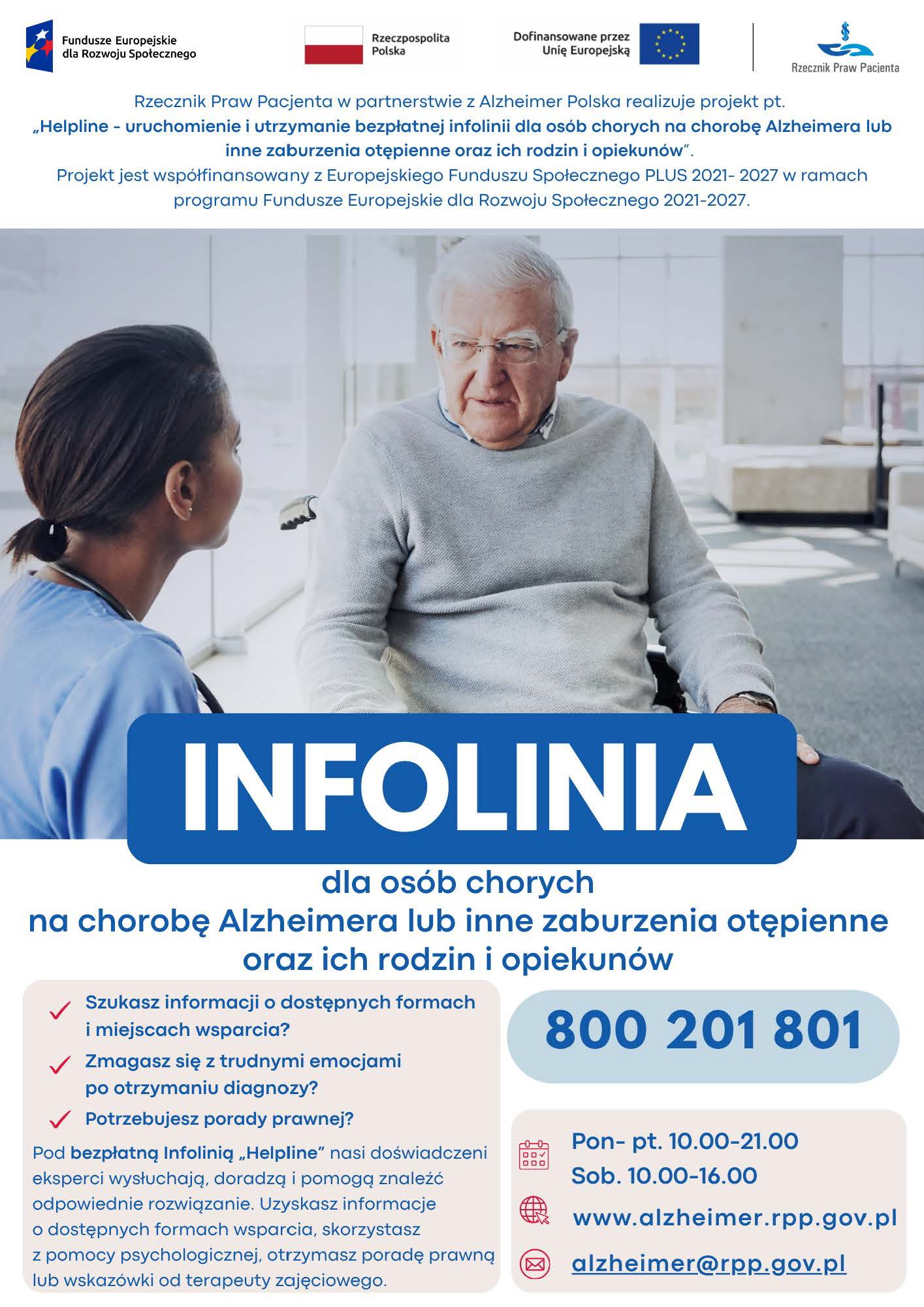 Plakat Infolinii Helpline