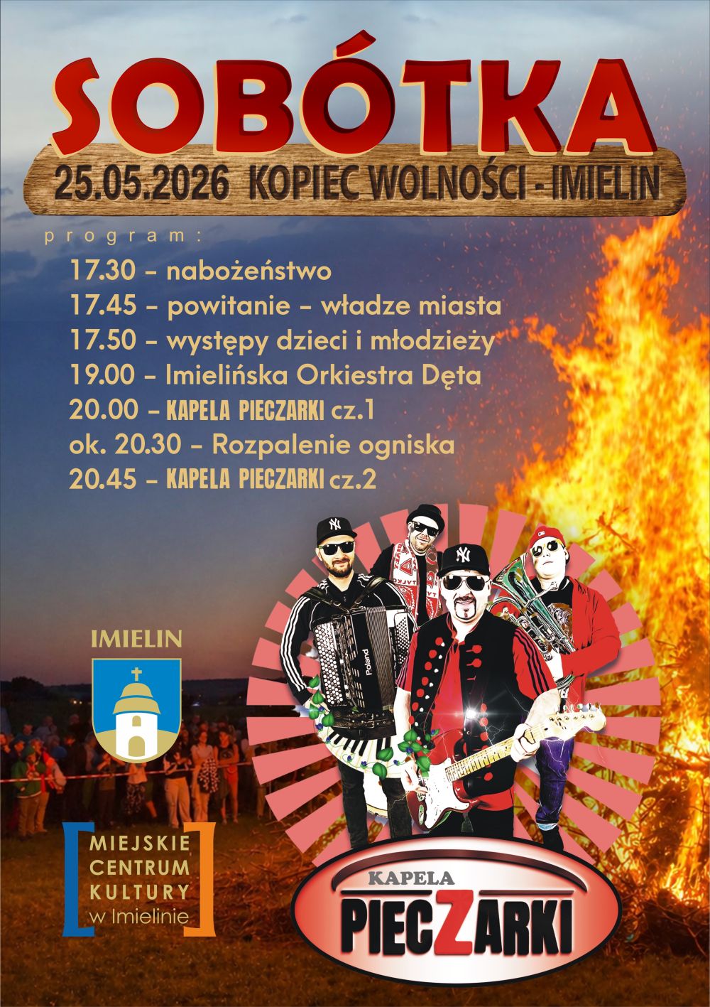 Plakat imprezy plenerowej Sobótka na Kopcu 2026