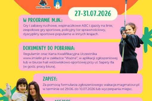 Ruszają zapisy na półkolonie „Wakacje na sportowo 2026”!